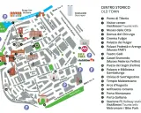 Mappa del centro storico di Rimini: scopri cosa vedere, dal Ponte di Tiberio al Tempio Malatestiano, passando per musei e parchi.