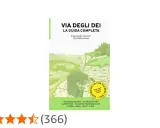 Guida completa per la Via degli Dei in 4 giorni. Illustrazione di un paesaggio montano con un escursionista.