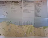 Mappa della Via Verde della Costa dei Trabocchi, con sentieri, spiagge e luoghi d'interesse lungo la costa.