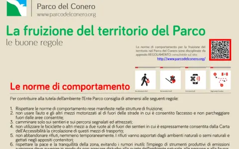 Regole per i sentieri del Monte Conero: non abbandonare rifiuti, non accendere fuochi, evita rumori inutili e segui sempre il sentiero.